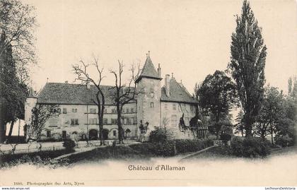 SUISSE - Château d'Allaman - photographie des Arts Nyon - vue générale - Carte Postale Ancienne