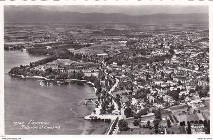 SWITZERLAND - Lausanne - Bellerive et Camping - Photo Aéroport 1961