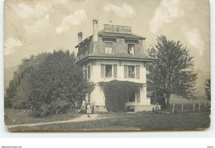 Vaud - BURSINEL - RPPC - Café de la Gare