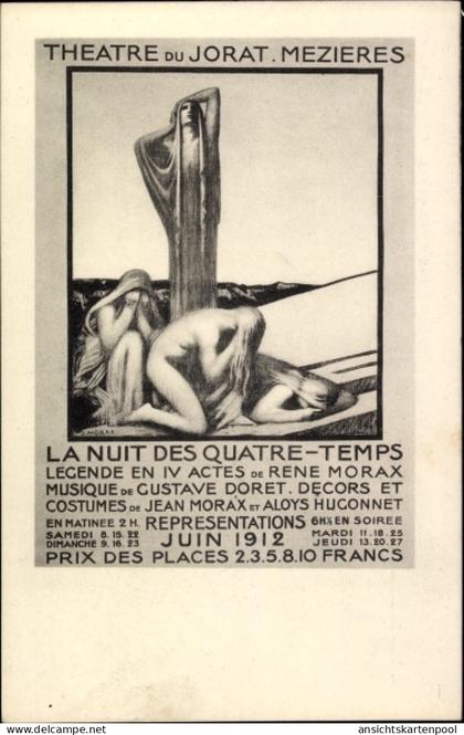 CPA Mézières Kt. Waadt, Theater du Jorat, La Nuit des Quatre-Temps, Rene Morax, Gustave Doret