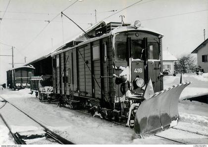 CPSM SUISSE "Mézières" TRAIN / TRAMWAY