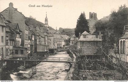 SUISSE - Gruss aus Montjoie - Village - Pont - Rivière - Carte postale ancienne