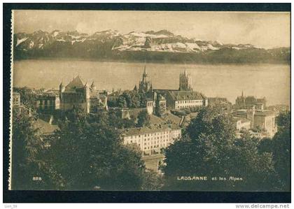 52228 / VD Vaud > Lausanne - ET LES ALPES Suisse Switzerland Schweiz Svizzera # 828 pc postcard mint AK