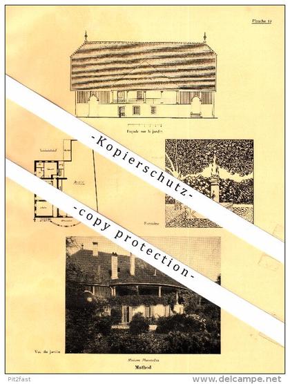 Photographien / Ansichten , 1933 , Mathod , Chamblon , Prospekt , Architektur , Fotos !!!