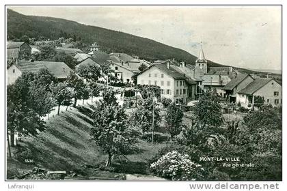 SUISSE-suisse - ref B278- mont la ville - vue generale   - carte bon etat -