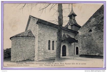 SUISSE -MONTCHERAND --  Eglise