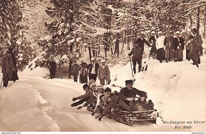 Suisse - SAINT-CERGUE (VD) En bobsleigh - Ed. O.Durgnat