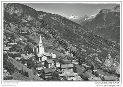 Schweiz - Wallis - Ausserberg - Bortelhorn und Glishorn - Foto-AK 60er Jahre