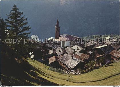 11904039 Visperterminen Ortsansicht mit Kirche