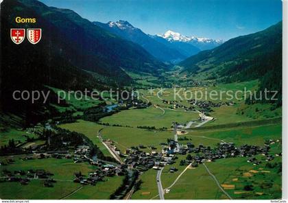 13315491 Obergoms Panorama Blick gegen Weisshorn Walliser Alpen