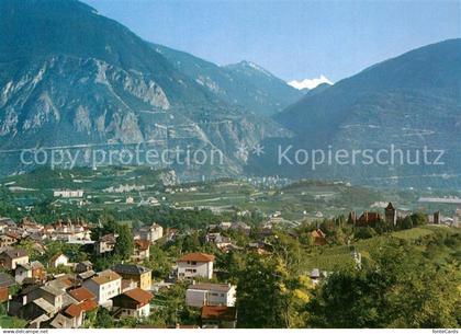 13602095 Sierre VS Vue de Sierre vers le Val d Anniviers