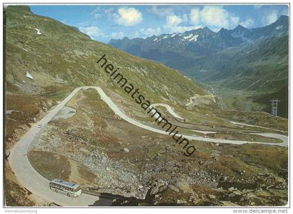 Nufenenpass - Val Bedretto - Bus - Ansichtskarte Großformat