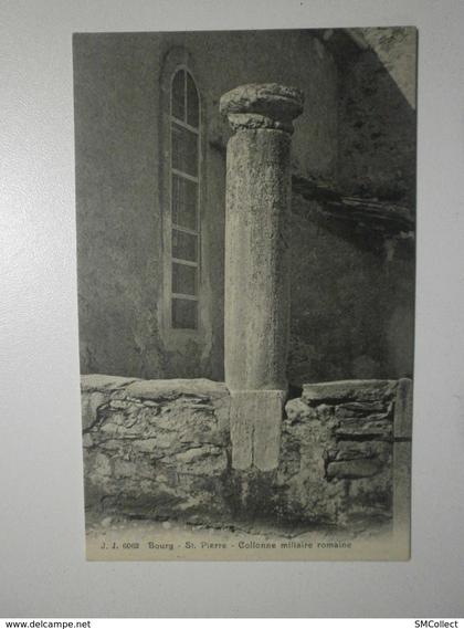 Suisse. Bourg Saint Pierre, colonne militaire romaine (8533)