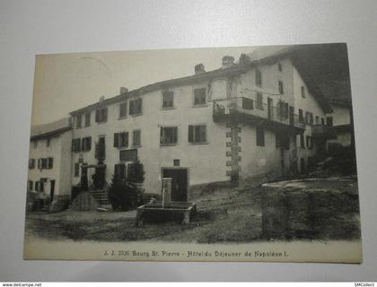 Suisse. Bourg Saint Pierre, hotel du déjeuner de Napoléon I (8360)