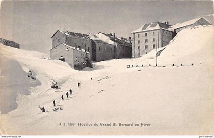 Suisse - Bourg-Saint-Pierre (VS) Hospice du Grand St.-Bernard en hiver - Ed. Jullien Frères 8499