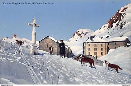Suisse - Bourg-Saint-Pierre (VS) Hospice du Grand St.-Bernard en hiver - Ed. Société Graphique Neuchâtel 1049