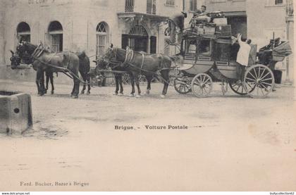 CPA - SELECTION - BRIGUE - voiture postale