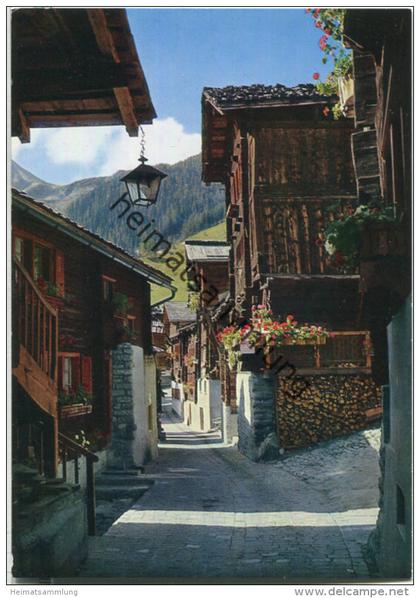 Grimentz - rue de village - Ansichtskarte Großformat