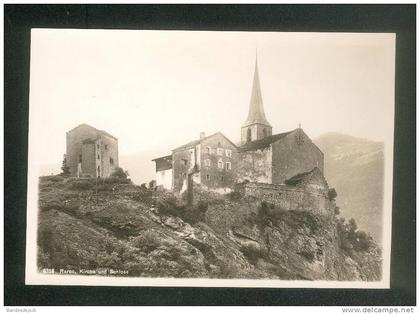 Suiise VS - Raron ( Rarogne ) - Kirche und Schloss ( église château Ed. Schnegg Fils & Co grand format )