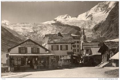 SAAS-FEE CARTE PHOTO GRAND BAZAR SAAS-FEE COIFFEUR TOP RARE