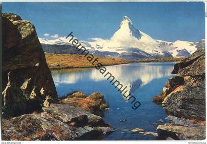 Zermatt - Stellisee mit Matterhorn - Verlag A. Perren-Barberini Zermatt