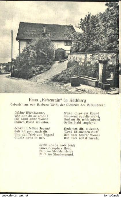 10577040 Kilchberg ZH Kilchberg Haus Hohenrain Lied Barbara Welti Geburtshaus un