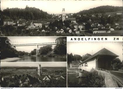 11657993 Andelfingen ZH Ansichten Bruecke Kirchturm Andelfingen ZH