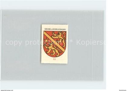 11667174 Gross Andelfingen Briefmarke Wappen Gross Andelfingen