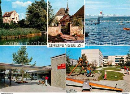 12841112 Greifensee Stadtansichten Spielplatz Post Schloesschen