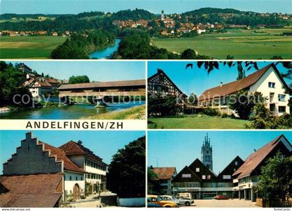 13324552 Andelfingen ZH Thurbruecke Schloss Altersheim Rosengarten Dorfpartie mi