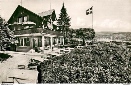 13710802 Adliswil Berg-Restaurant Felsenegg Aussenansicht m. Terrasse Adliswil