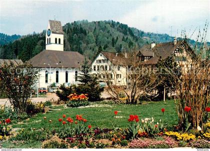 13735410 Bauma ZH im Toesstal mit Kirche
