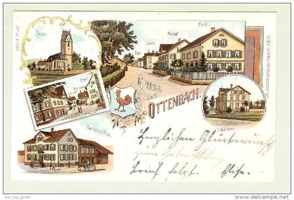 AK ZH Ottenbach 1903-04-21 Litho H.Guggenheim # 10259