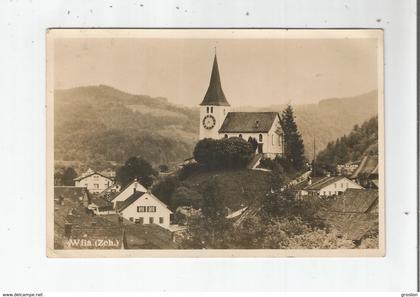 WILA (ZURICH) CARTE PHOTO VUE PANORAMIQUE AVEC EGLISE