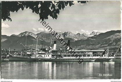 Am Zürichsee - Schiff Stadt Rapperswil - Verlag Photoglob-Wehrli AG Zürich