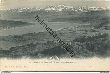 Uetliberg - Blick auf Zürichsee und Glarneralpen