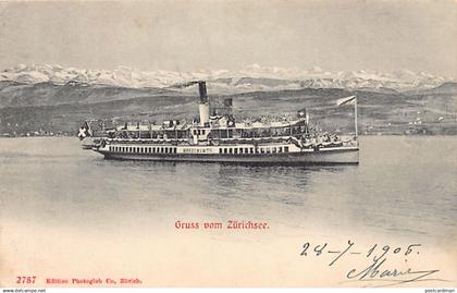 ZÜRICH - Zürichsee - Dampfer Waedensweil - Verlag Photoglob Co 2787