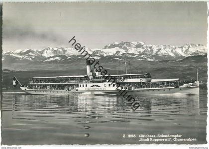 Zürichsee - Salondampfer Stadt Rapperswil - Verlag Beringer & Pampaluchi Zürich