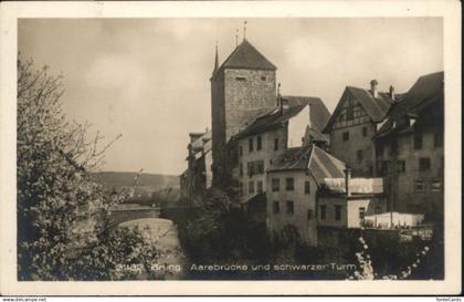 10791907 Brugg AG Brugg Aarebruecke schwarzer Turm * Brugg AG