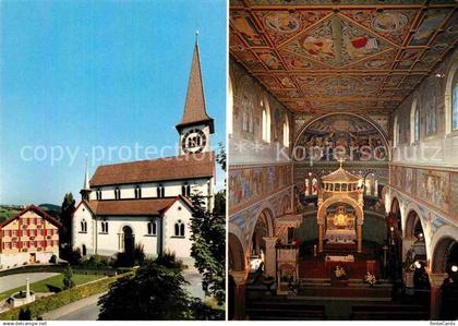 12778745 Haslen AI Wallfahrtskirche Maria Hilf Pfarrhaus Innenansicht Mittelschi