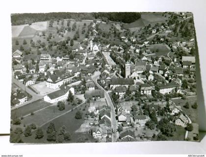 Beromünster. Kanton Luzern. Schweiz. Alte Ansichtskarte s/w. ungel. Alter o.A., Luftbild, Fliegeraufnahme, Pan