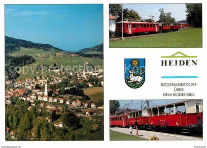 12678458 Heiden AR Fliegeraufnahme Nostalgiezug Rorschach-Heiden-Bahn Heiden