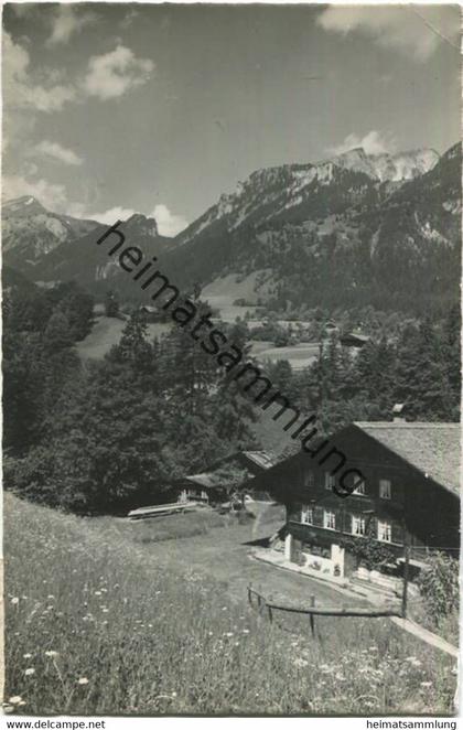 Oberwil im Simmental - Giessen - Foto-AK - Verlag R. Wegner Erlenbach - gel. 1954