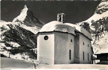 Switzerland Zermatt kapelle Winkelmatten Matterhorn