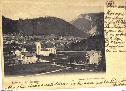 Carte postale ancienne de MOUTIER