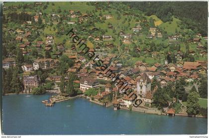 Oberhofen am Thunersee - Flugaufnahme - Verlag Photoglob-Wehrli Zürich