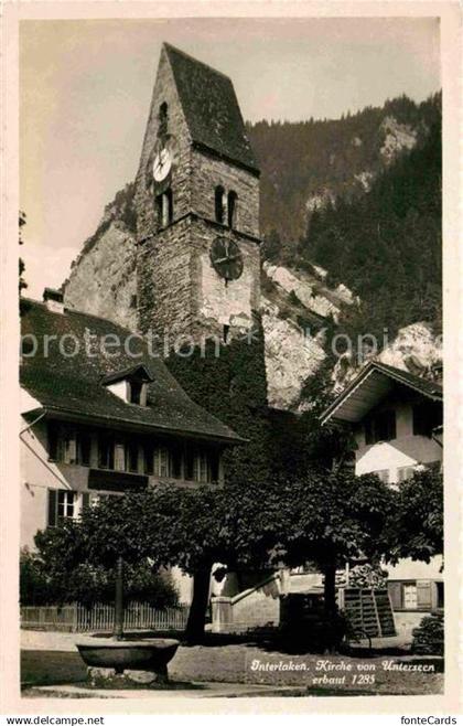 12767786 Unterseen Kirche von Unterseen erbaut 1285