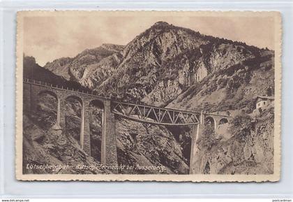 AUSSERBERG (BE) Lötschbergbahn - Baltschiederviadukt - Verlag Franco-Suisse 7485