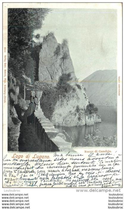 SUISSE FEMME AVEC HOTTE PORTEUSE DE BOIS LAGO DI LUGANO