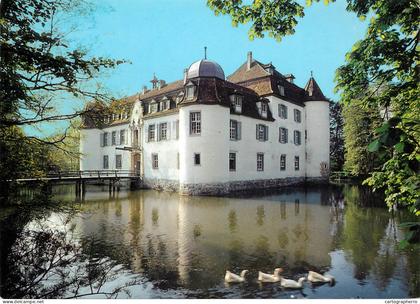 Switzerland Weiherschloss Bottmingen bei Basel Restaurant mit Gartenterrasse